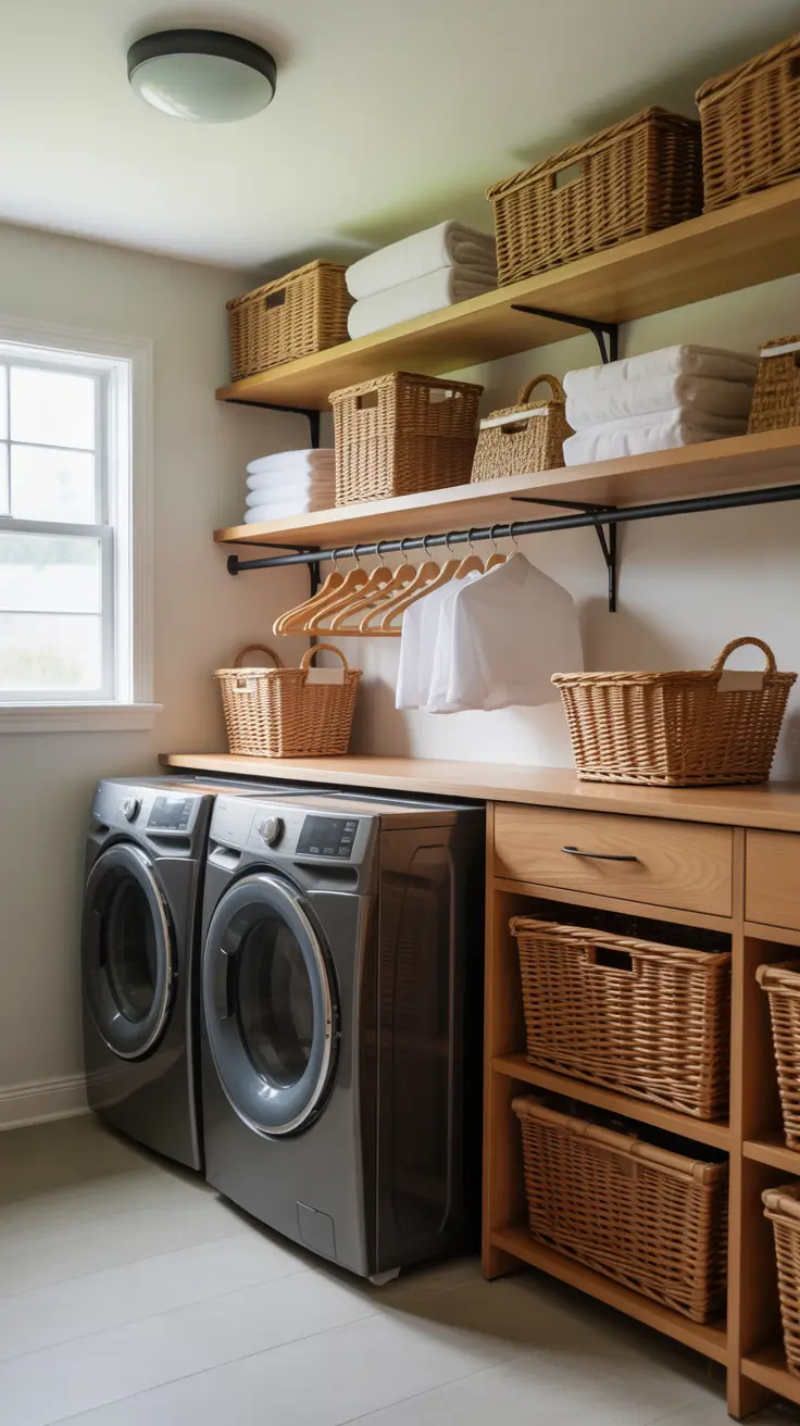 Laundry Room Shelves Ideas 2026: Stylish, Functional & Space-Saving Inspiration