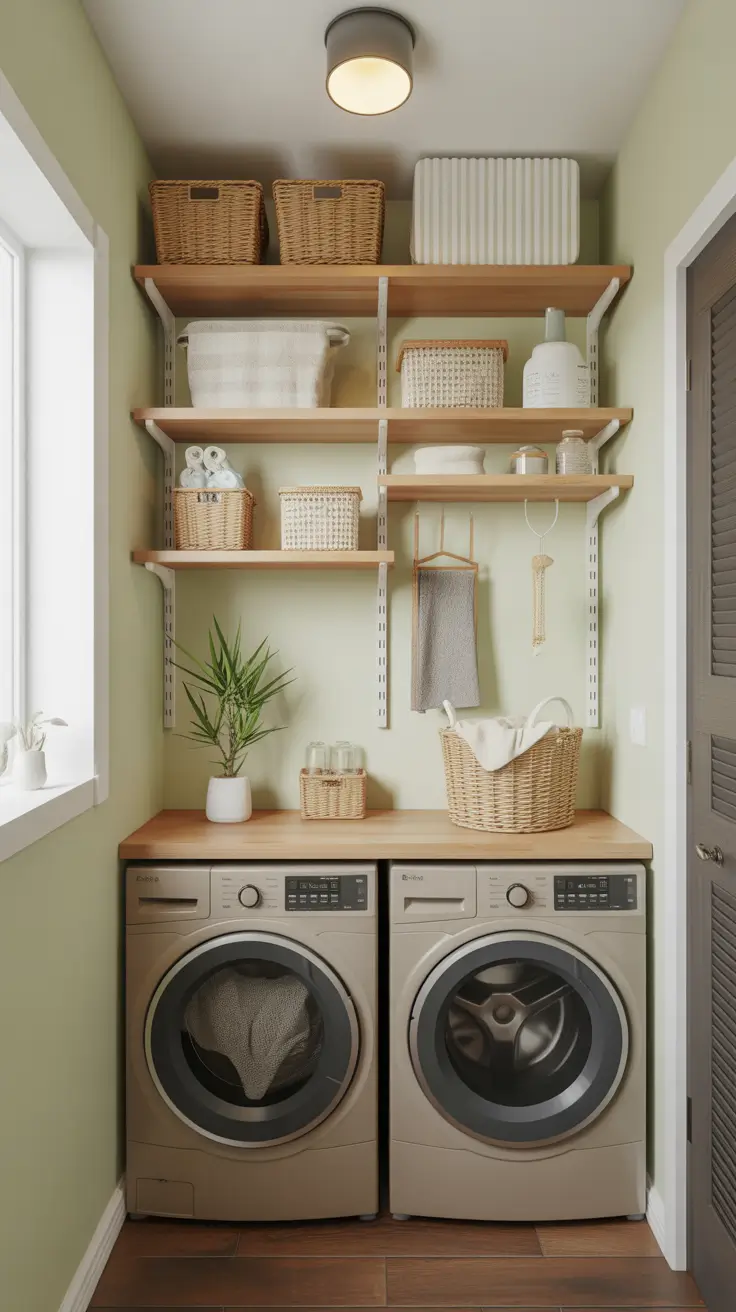 Laundry Room Shelves Ideas 2026: Stylish, Functional & Space-Saving Inspiration