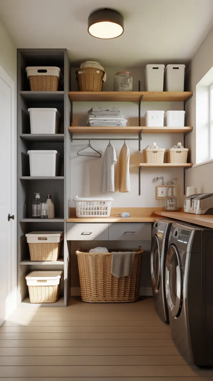 Laundry Room Shelves Ideas 2026: Stylish, Functional & Space-Saving Inspiration