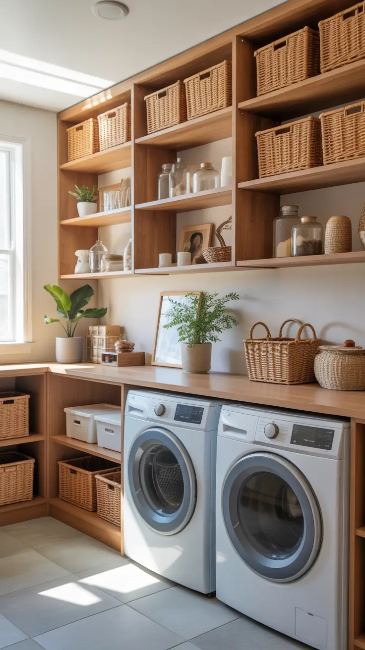 Laundry Room Shelves Ideas 2026: Stylish, Functional & Space-Saving Inspiration