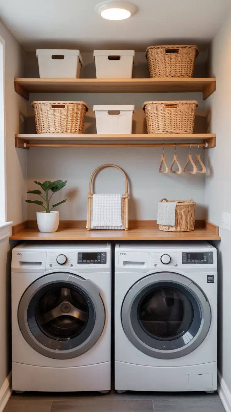 Laundry Room Shelves Ideas 2026: Stylish, Functional & Space-Saving Inspiration