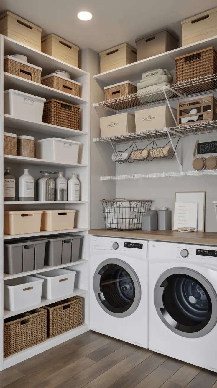 Laundry Room Shelves Ideas 2026: Stylish, Functional & Space-Saving Inspiration