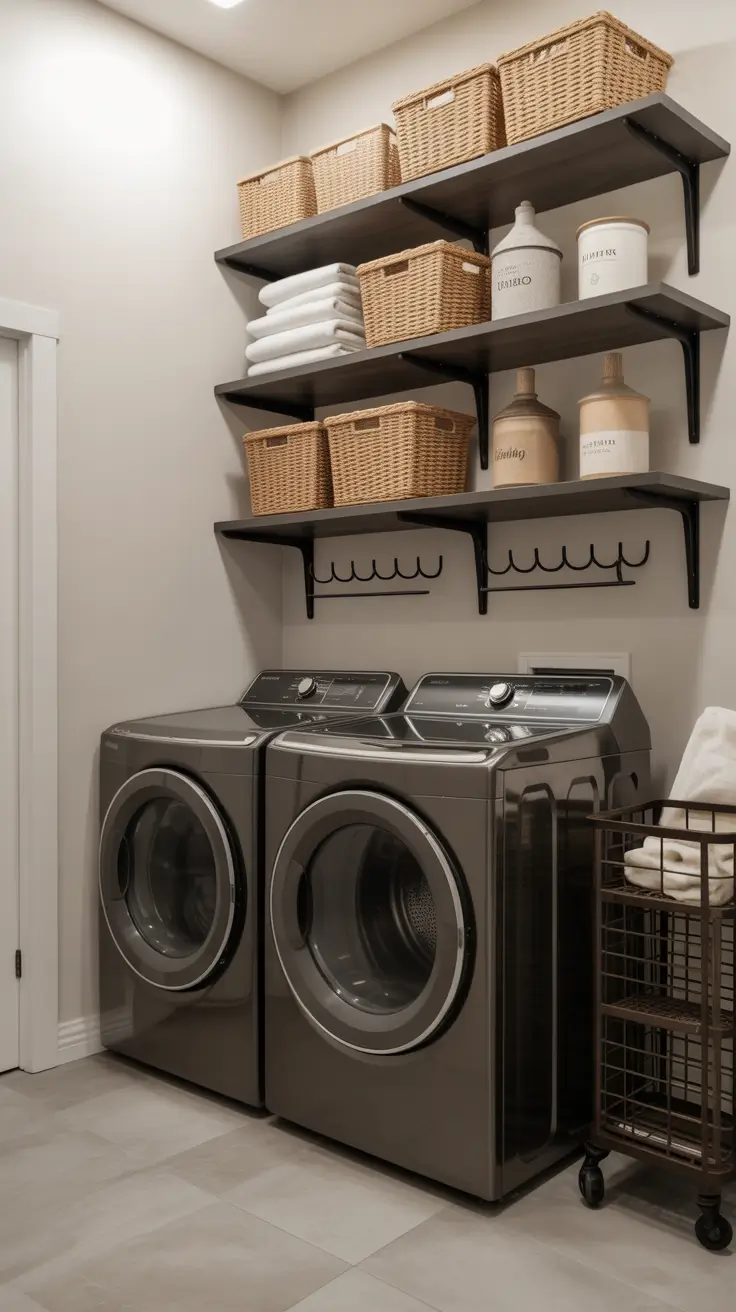 Laundry Room Shelves Ideas 2026: Stylish, Functional & Space-Saving Inspiration