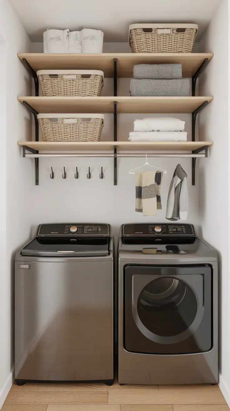 Laundry Room Shelves Ideas 2026: Stylish, Functional & Space-Saving Inspiration