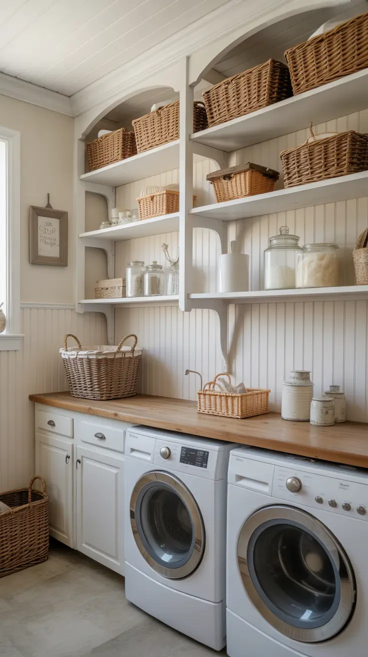 Laundry Room Shelves Ideas 2026: Stylish, Functional & Space-Saving Inspiration