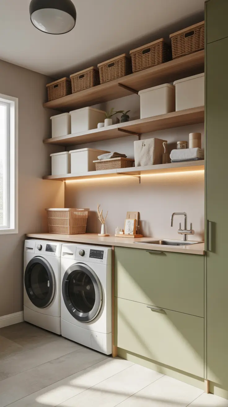 Laundry Room Shelves Ideas 2026: Stylish, Functional & Space-Saving Inspiration