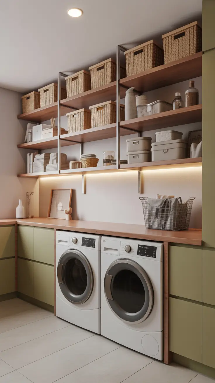 Laundry Room Shelves Ideas 2026: Stylish, Functional & Space-Saving Inspiration