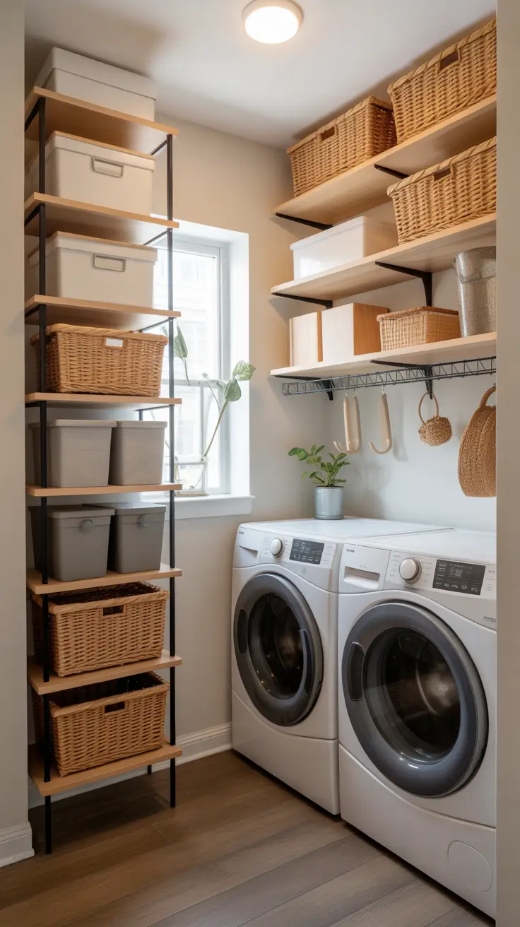 Laundry Room Shelves Ideas 2026: Stylish, Functional & Space-Saving Inspiration