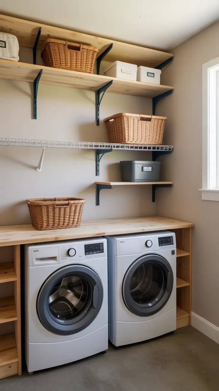 Laundry Room Shelves Ideas 2026: Stylish, Functional & Space-Saving Inspiration