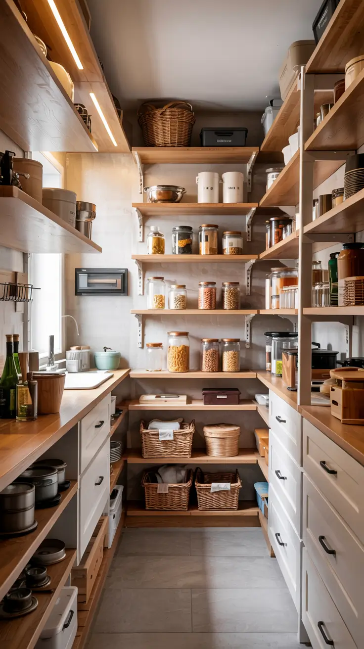 Narrow Walk-In Pantry Ideas 2026: Smart Layouts, Shelving & Design Tips