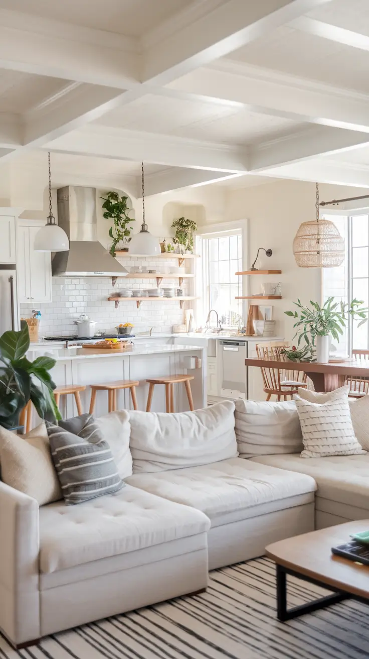 Open Kitchen Living Rooms for 2026: Modern Ideas for a Cozy and Functional Space