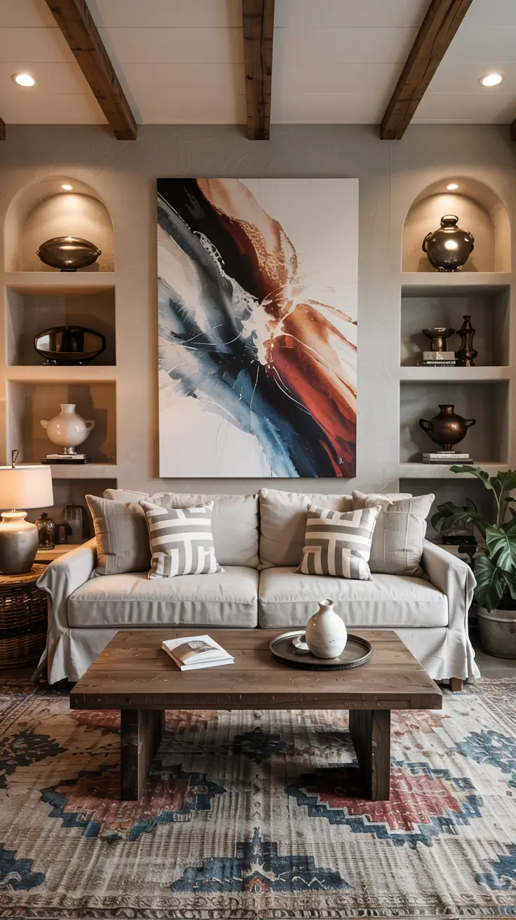 Living Room Painting Ideas 2026: Color Schemes, Canvas Art & Aesthetic Styles