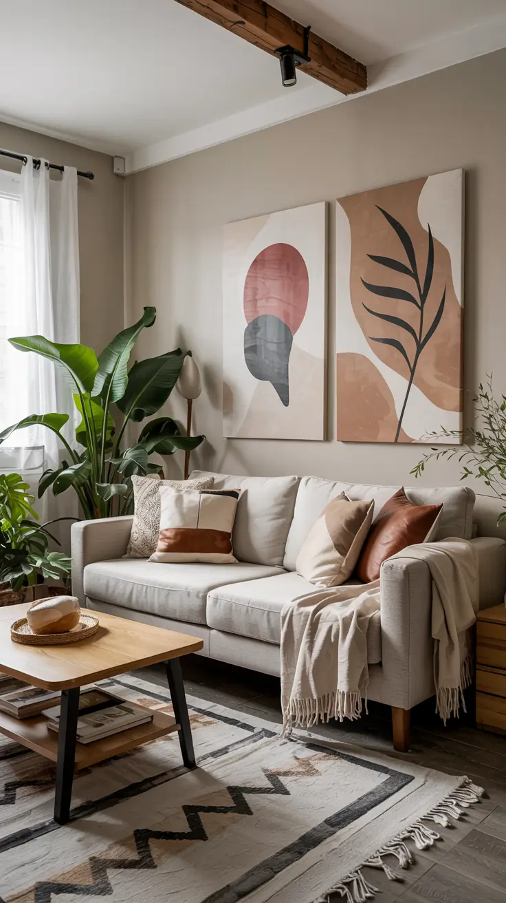 Living Room Painting Ideas 2026: Color Schemes, Canvas Art & Aesthetic Styles