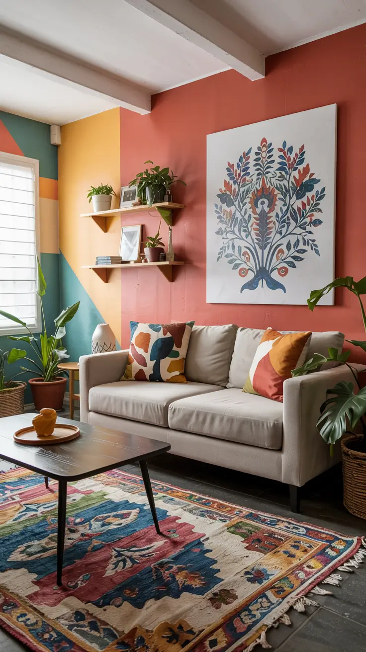 Living Room Painting Ideas 2026: Color Schemes, Canvas Art & Aesthetic Styles