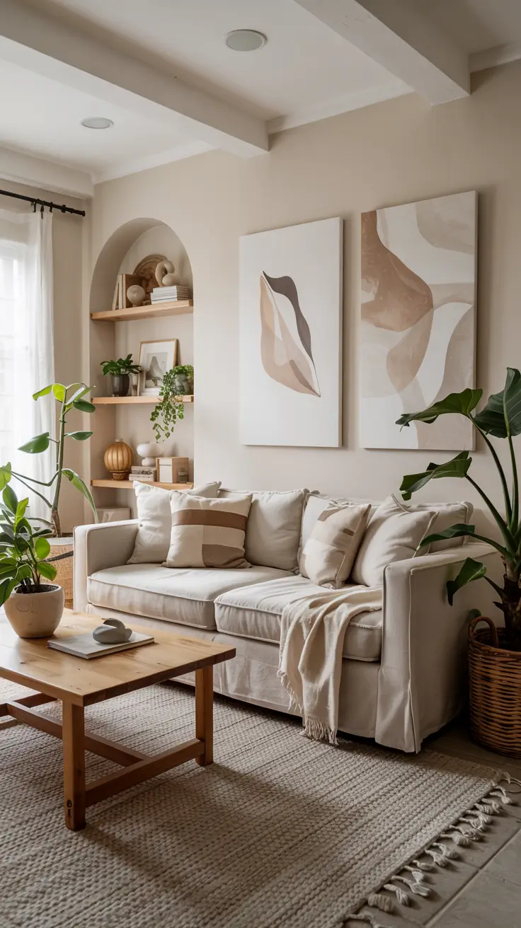 Living Room Painting Ideas 2026: Color Schemes, Canvas Art & Aesthetic Styles