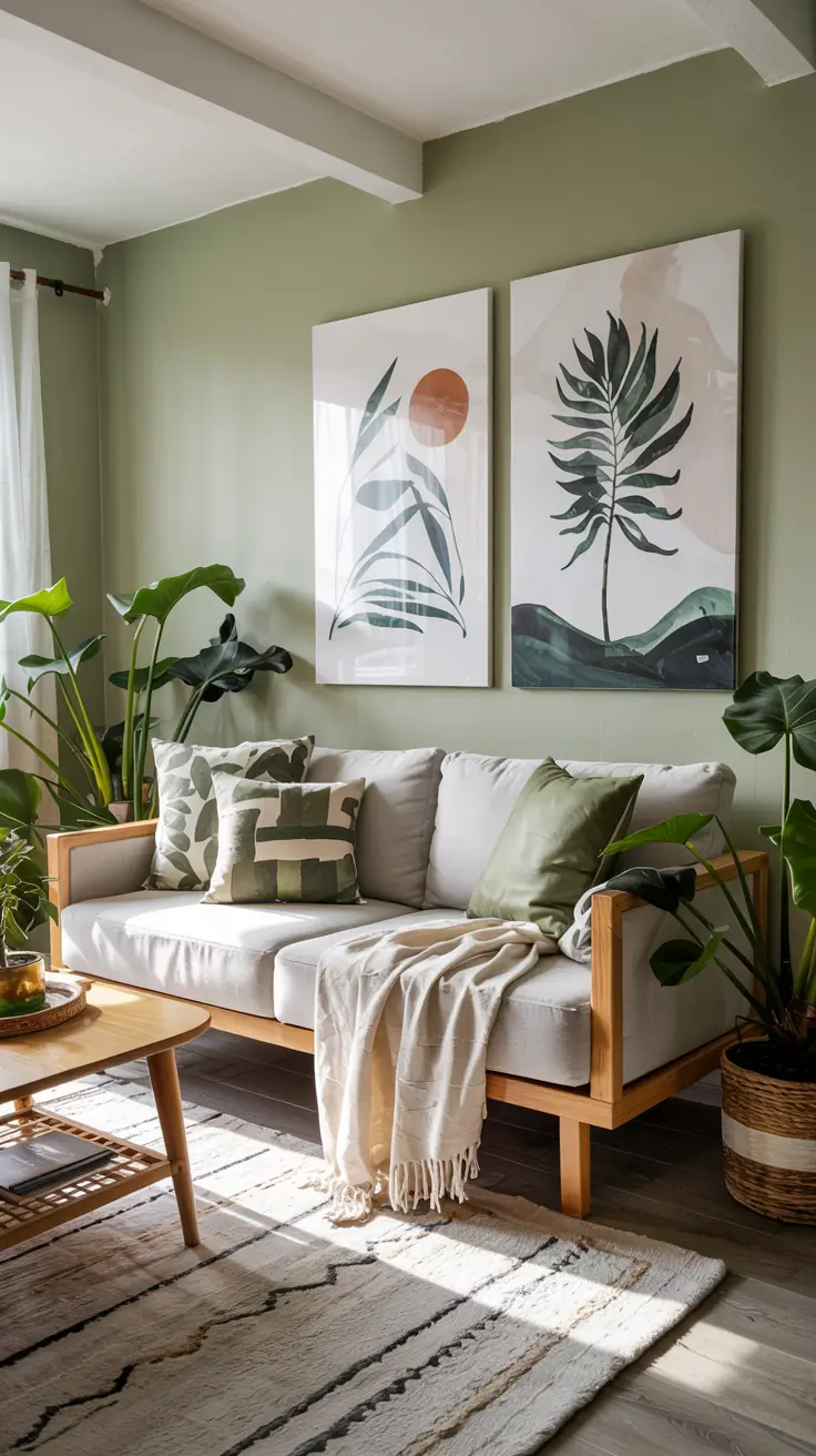 Living Room Painting Ideas 2026: Color Schemes, Canvas Art & Aesthetic Styles