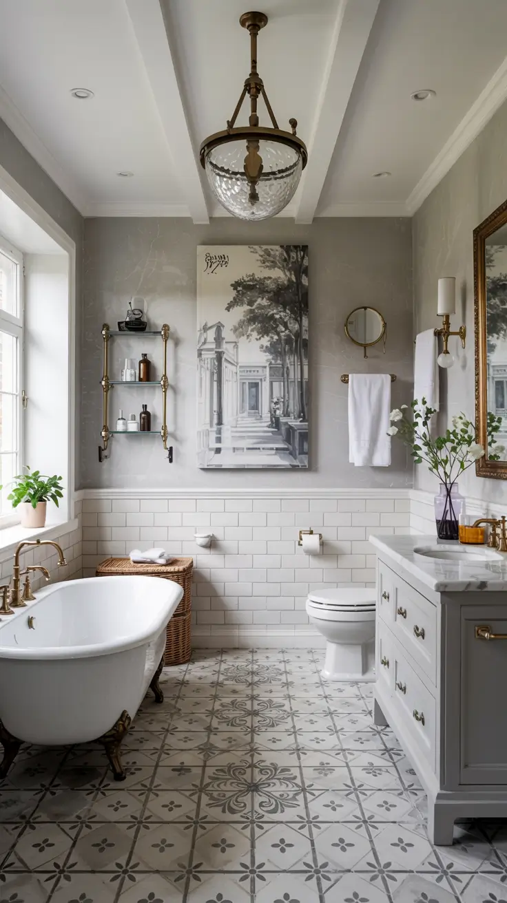 Bathroom Floor Tile Ideas 2026: Timeless, Modern & Patterned Designs