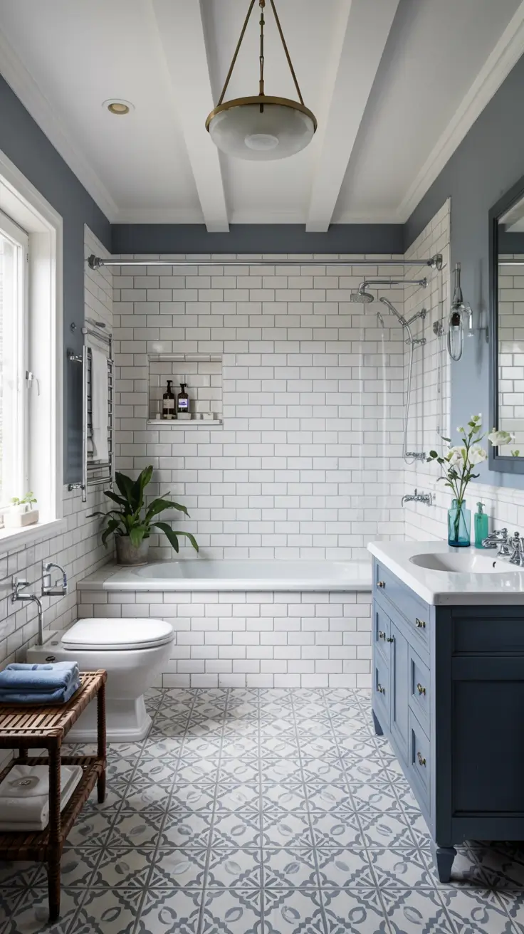 Bathroom Floor Tile Ideas 2026: Timeless, Modern & Patterned Designs