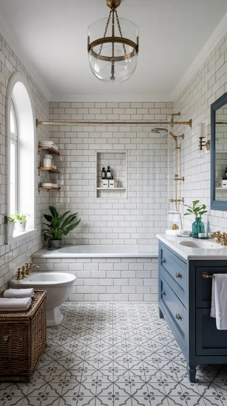 Bathroom Floor Tile Ideas 2026: Timeless, Modern & Patterned Designs