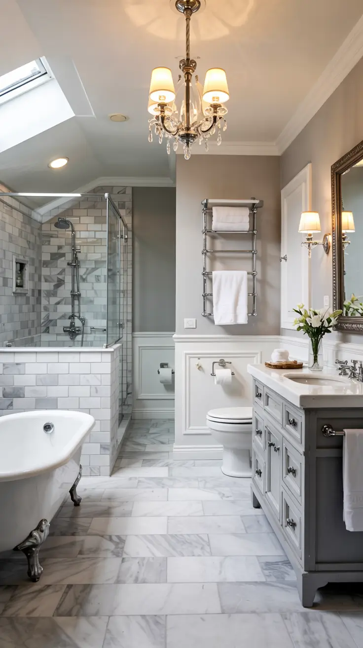 Bathroom Floor Tile Ideas 2026: Timeless, Modern & Patterned Designs