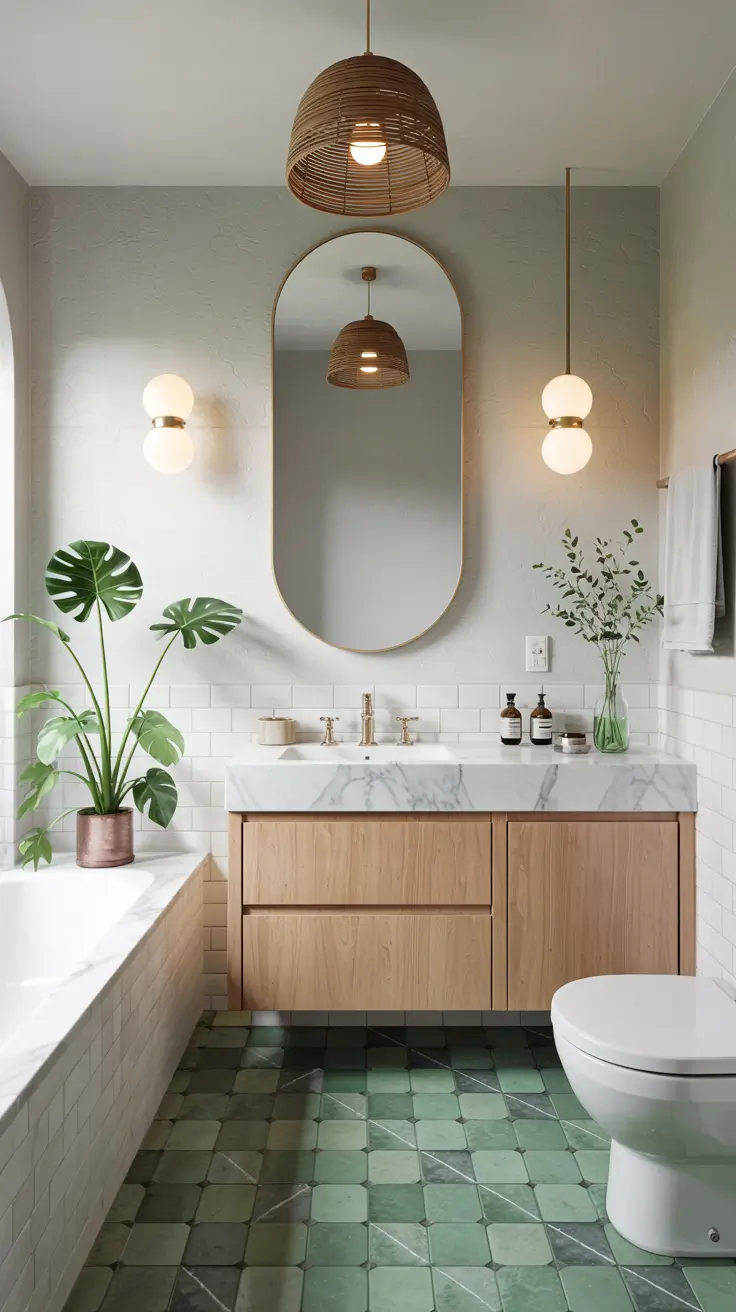 Bathroom Floor Tile Ideas 2026: Timeless, Modern & Patterned Designs