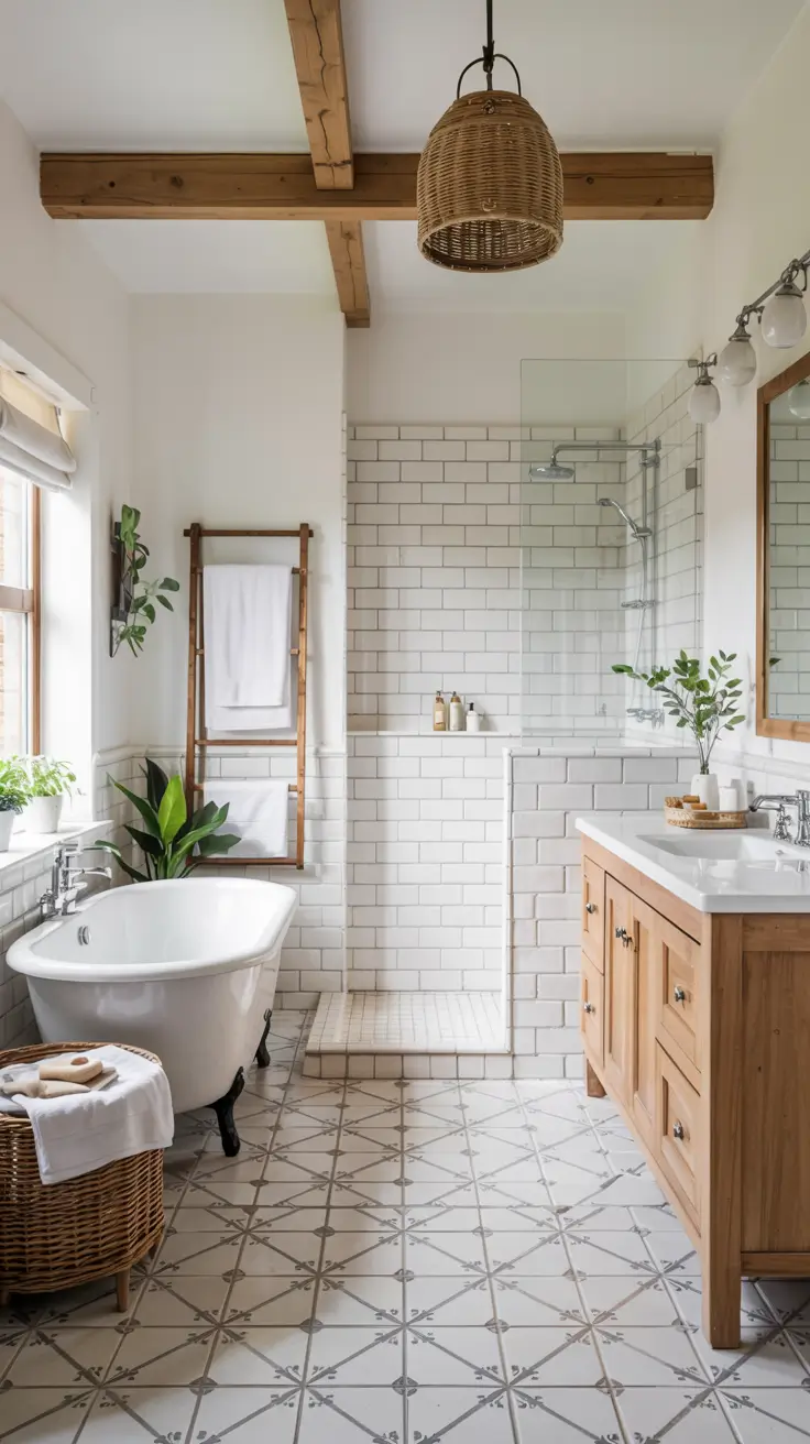 Bathroom Floor Tile Ideas 2026: Timeless, Modern & Patterned Designs