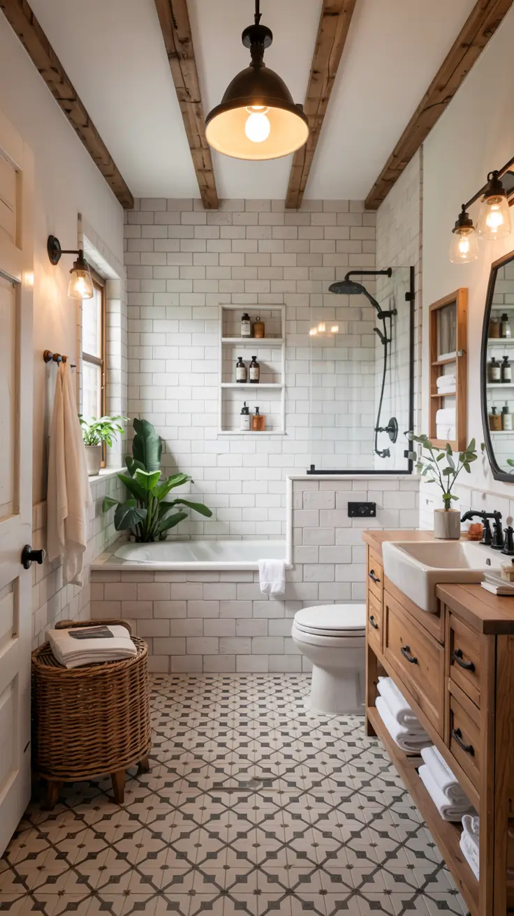 Bathroom Floor Tile Ideas 2026: Timeless, Modern & Patterned Designs