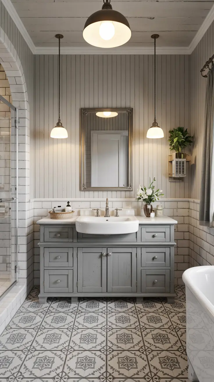 Bathroom Floor Tile Ideas 2026: Timeless, Modern & Patterned Designs