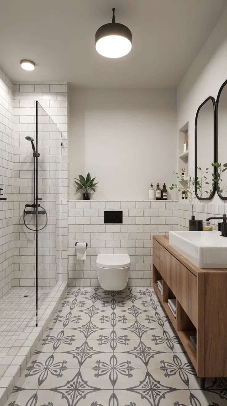 Bathroom Floor Tile Ideas 2026: Timeless, Modern & Patterned Designs