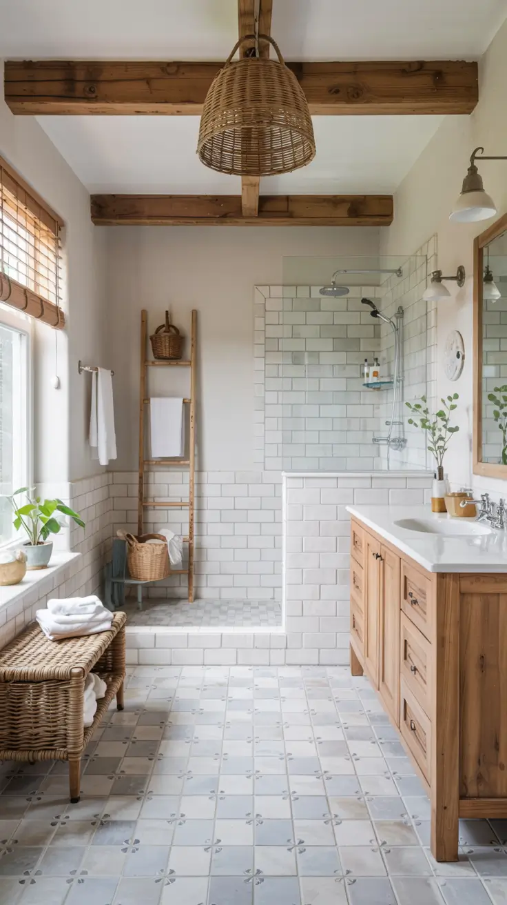 Bathroom Floor Tile Ideas 2026: Timeless, Modern & Patterned Designs