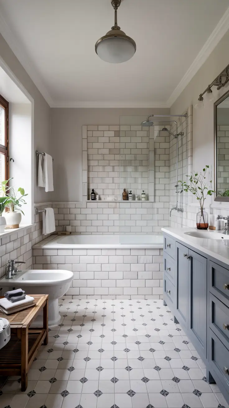 Bathroom Floor Tile Ideas 2026: Timeless, Modern & Patterned Designs