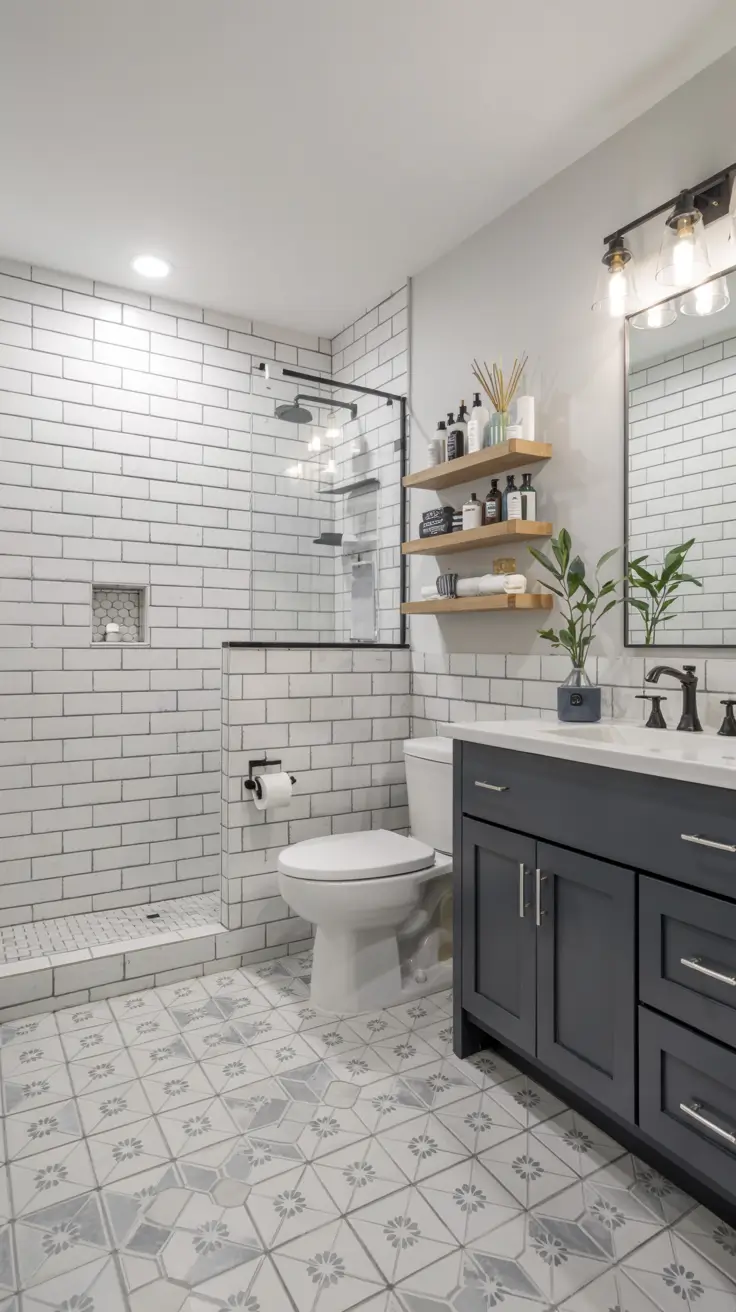 Bathroom Floor Tile Ideas 2026: Timeless, Modern & Patterned Designs