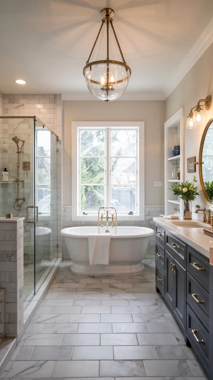 Bathroom Floor Tile Ideas 2026: Timeless, Modern & Patterned Designs