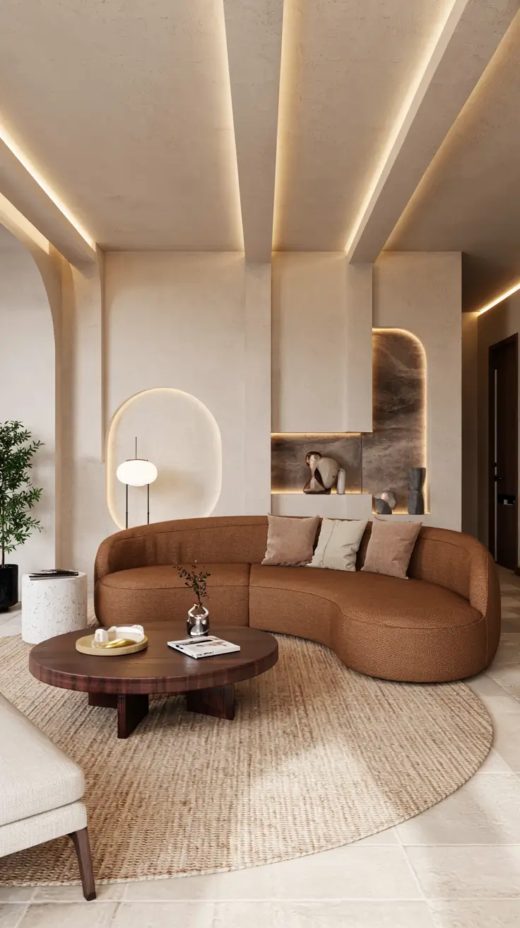 Curved Sofa Ideas for Living Room 2026: Stylish & Modern Inspirations