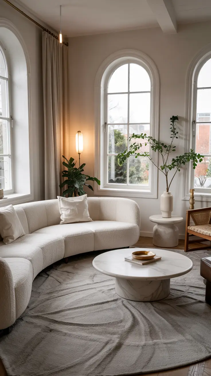 Curved Sofa Ideas for Living Room 2026: Stylish & Modern Inspirations