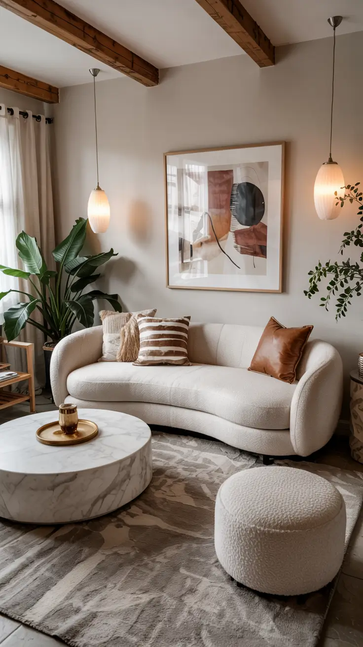 Curved Sofa Ideas for Living Room 2026: Stylish & Modern Inspirations