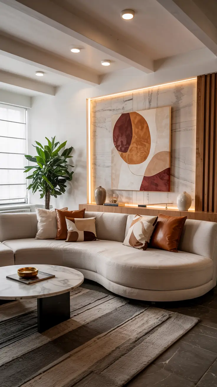 Curved Sofa Ideas for Living Room 2026: Stylish & Modern Inspirations