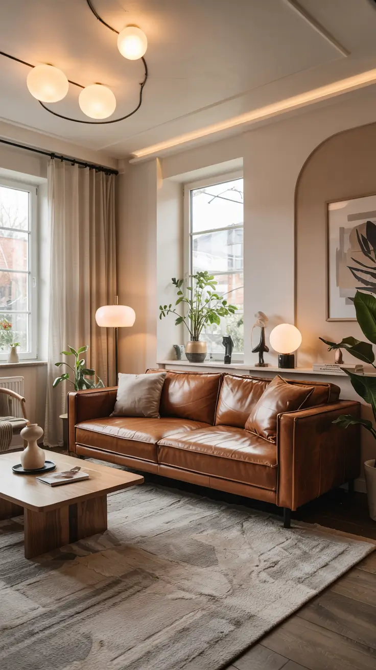 Leather Sofa Ideas 2026: Stylish Living Room & Cozy Interior Inspiration