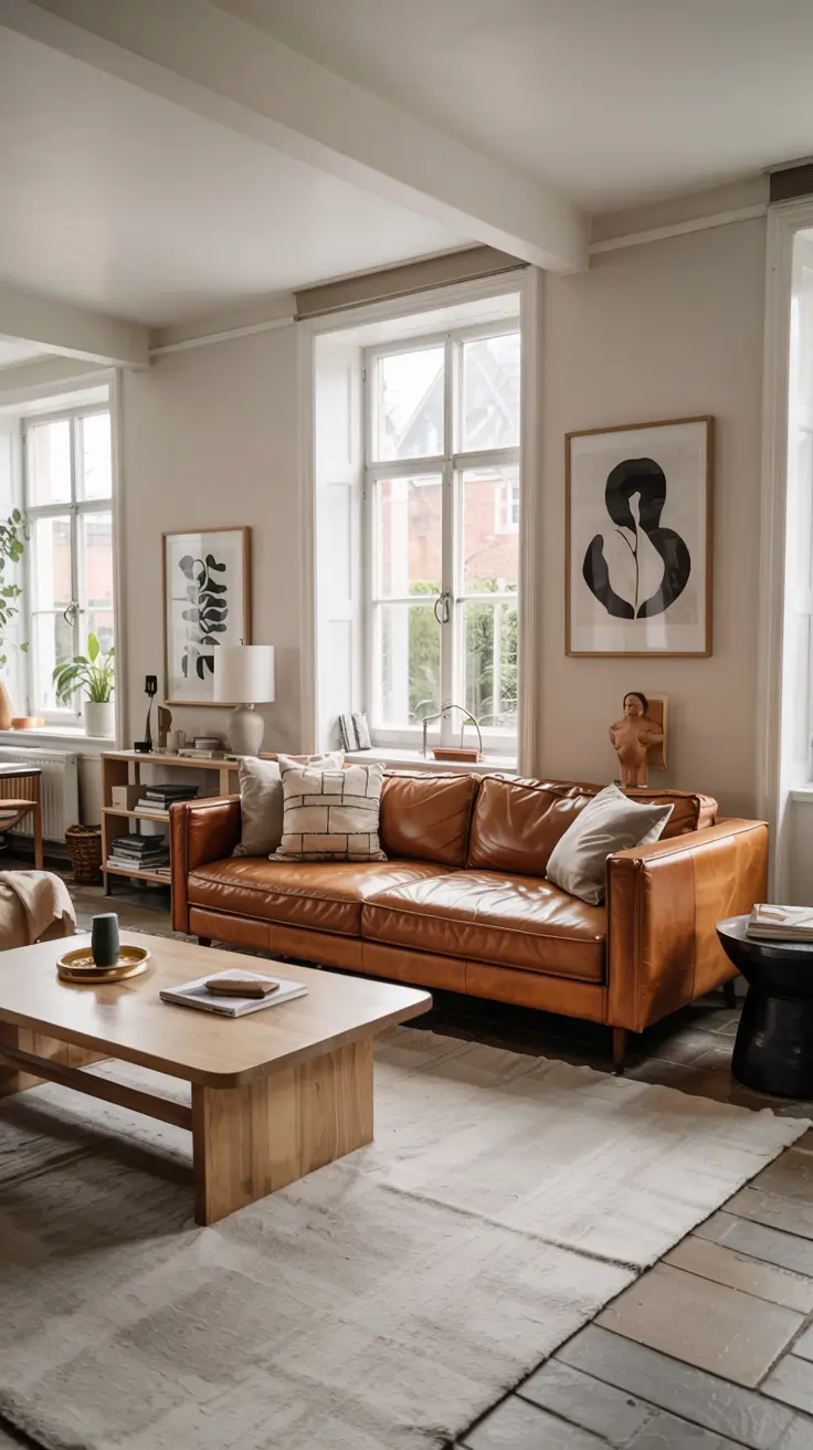 Leather Sofa Ideas 2026: Stylish Living Room & Cozy Interior Inspiration