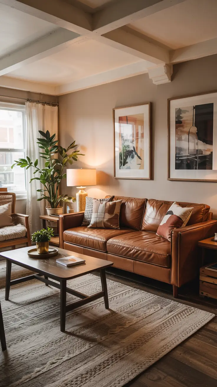 Leather Sofa Ideas 2026: Stylish Living Room & Cozy Interior Inspiration