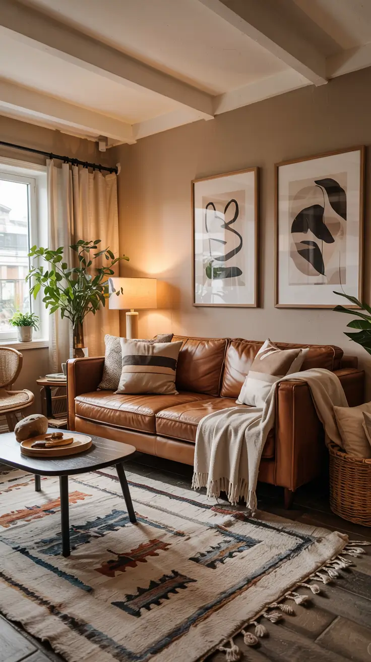 Leather Sofa Ideas 2026: Stylish Living Room & Cozy Interior Inspiration