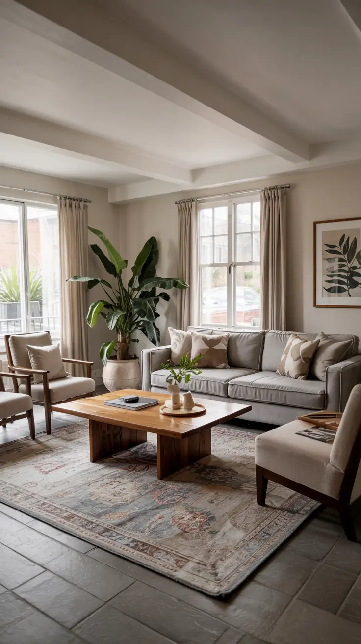 Living Room Carpet Ideas 2026: Modern Area Rugs, Wall-to-Wall & Cozy Color Trends