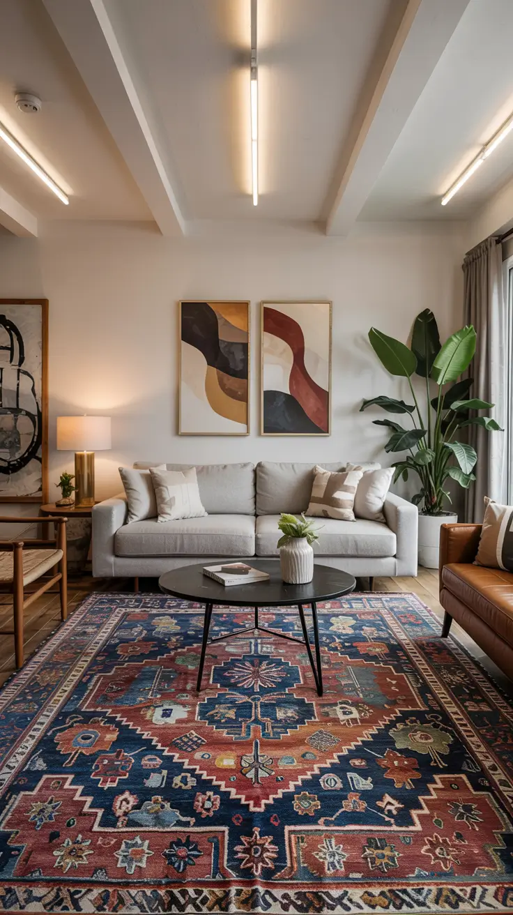 Living Room Carpet Ideas 2026: Modern Area Rugs, Wall-to-Wall & Cozy Color Trends