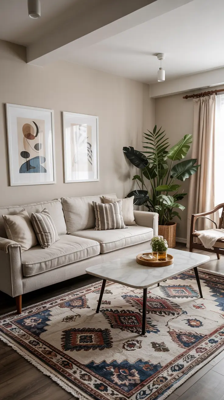 Living Room Carpet Ideas 2026: Modern Area Rugs, Wall-to-Wall & Cozy Color Trends