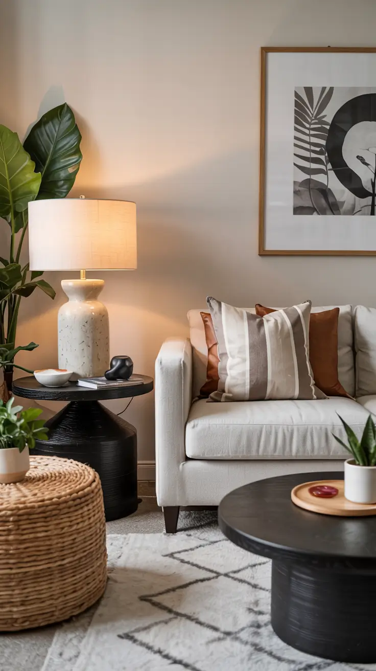 Round Table Living Room Ideas 2026: Modern Coffee Table Decor & Styling