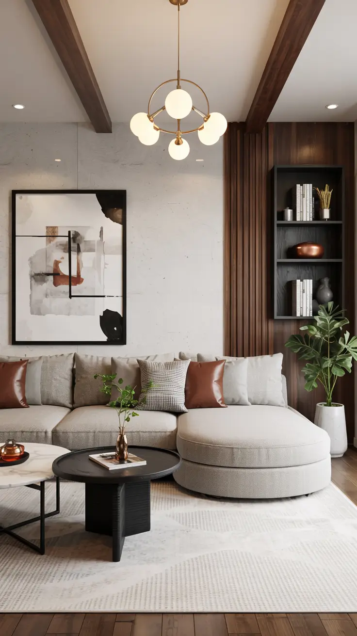 Round Table Living Room Ideas 2026: Modern Coffee Table Decor & Styling