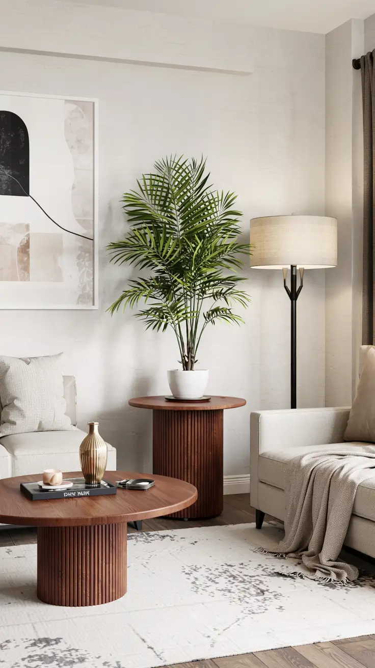 Round Table Living Room Ideas 2026: Modern Coffee Table Decor & Styling