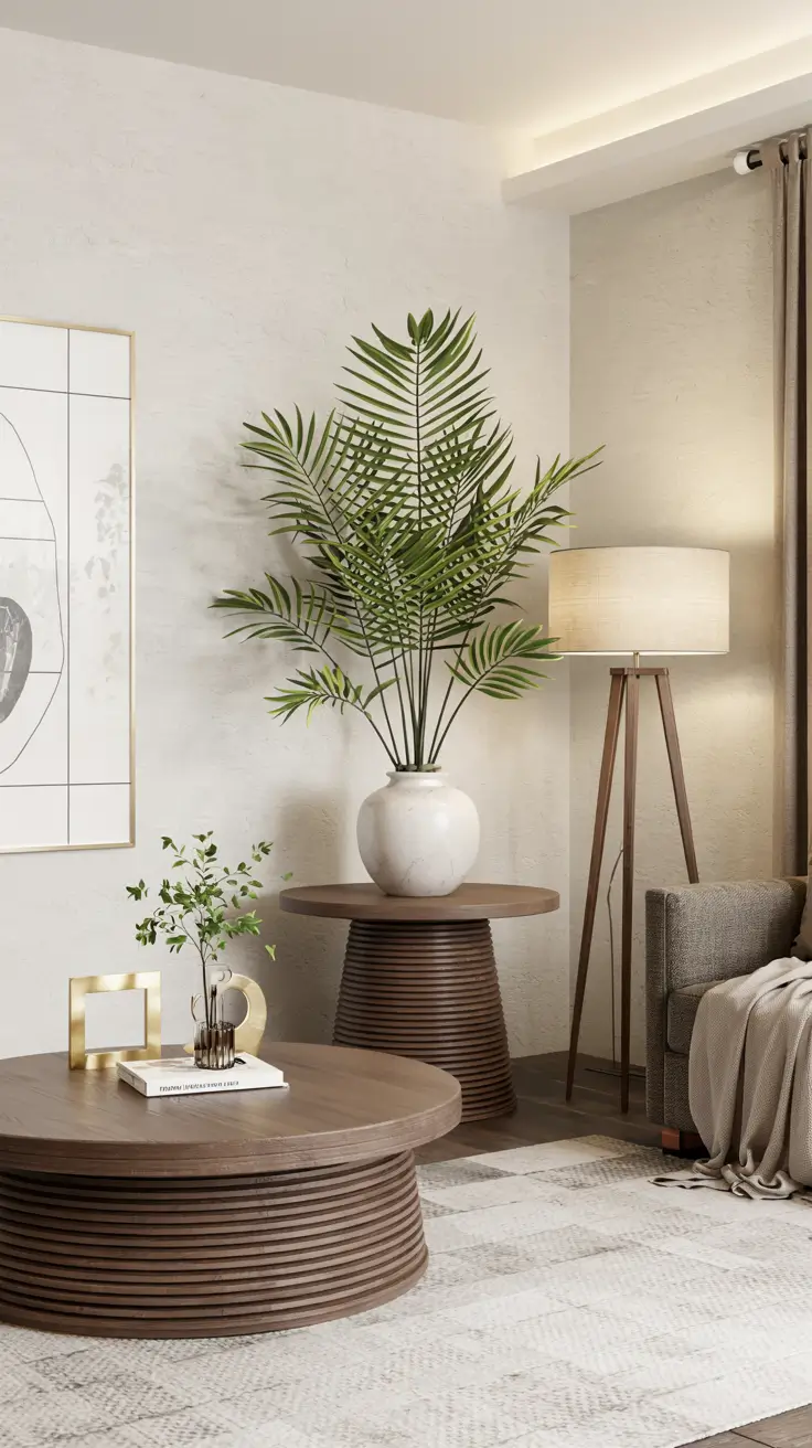 Round Table Living Room Ideas 2026: Modern Coffee Table Decor & Styling