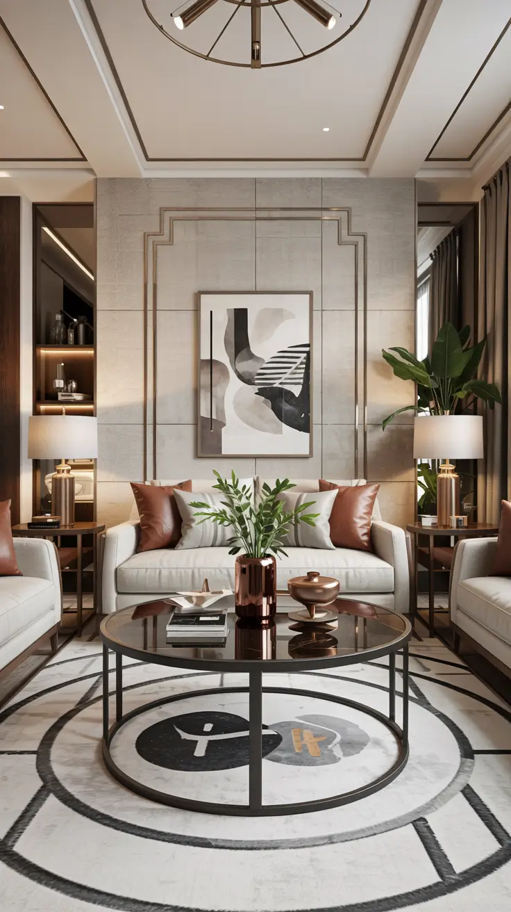 Round Table Living Room Ideas 2026: Modern Coffee Table Decor & Styling