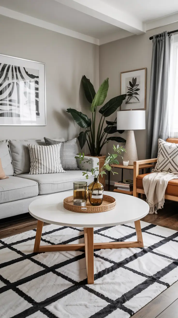 Round Table Living Room Ideas 2026: Modern Coffee Table Decor & Styling